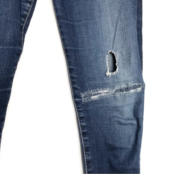 AG ADRIANO GOLDSCHMIED The Farrah Skinny Distressed Jeans 28R - Picture 7 of 11